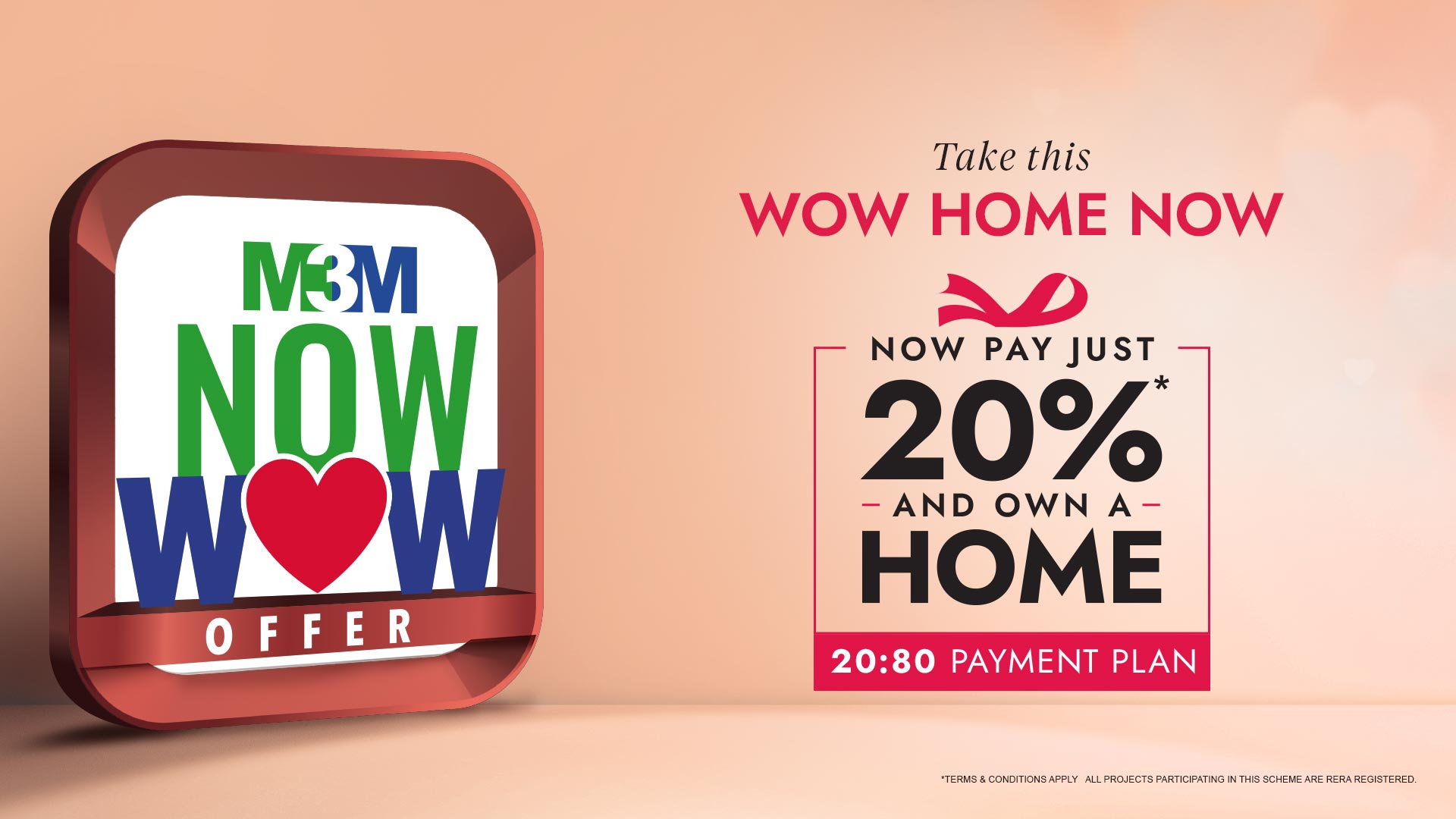 m3m now wow t20 offer gurgaon