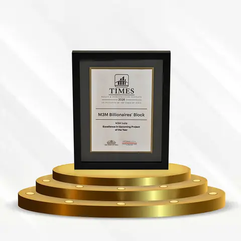 Excellence in upcoming project of the year - M3M Billionaires’ Block, Times Realty & Infrastructure Conclave 2026 (30 August 2026)