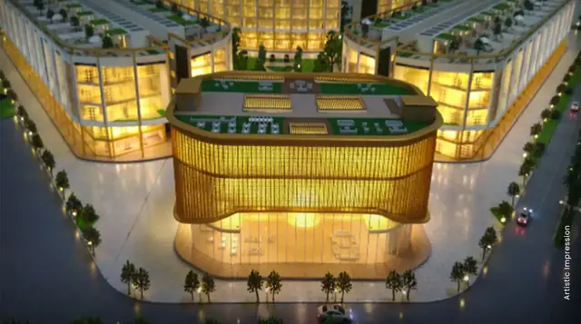 M3M 113 Market – landmark pavilion building (artist's impression)