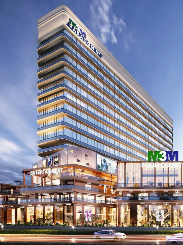 M3M Paragon 57 tower and retail podium (artist's impression)