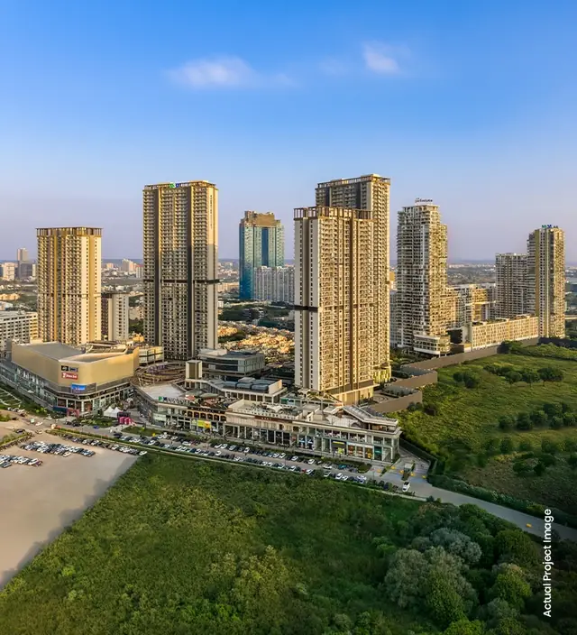 M3M 65th Avenue – aerial view of the 14.41-acre development (photograph)