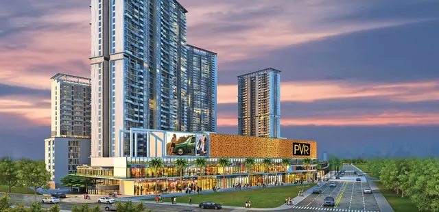 M3M 65th Avenue – multiplex block and retail frontage (artist's impression)