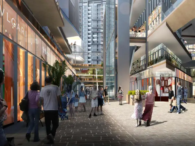 M3M 65th Avenue – pedestrian shopping street (artist's impression)