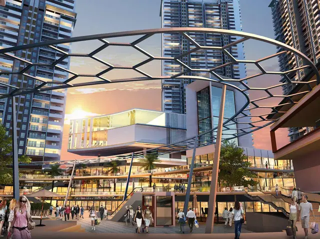 M3M 65th Avenue – canopy over the central plaza (artist's impression)