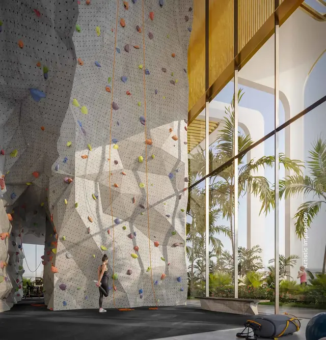 M3M Altitude – climbing wall (artist's impression)