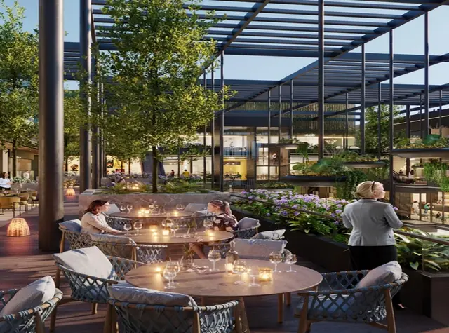 M3M Atrium57 – open-air dining terrace (artist's impression)
