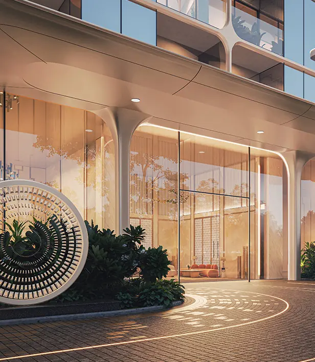 Billionaire's Block, SCDA: drop-off court (artist's impression)