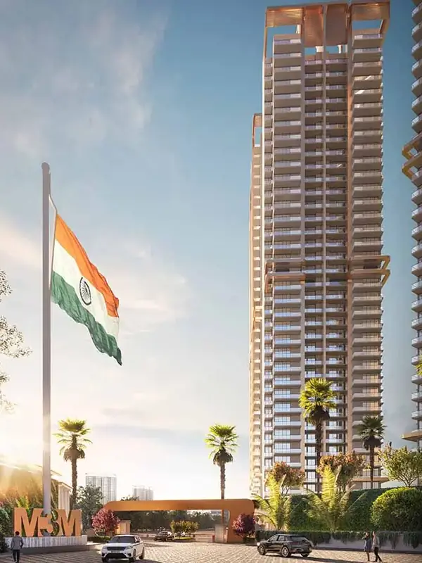 M3M Capital – high-rise tower and entrance plaza (artist's impression)