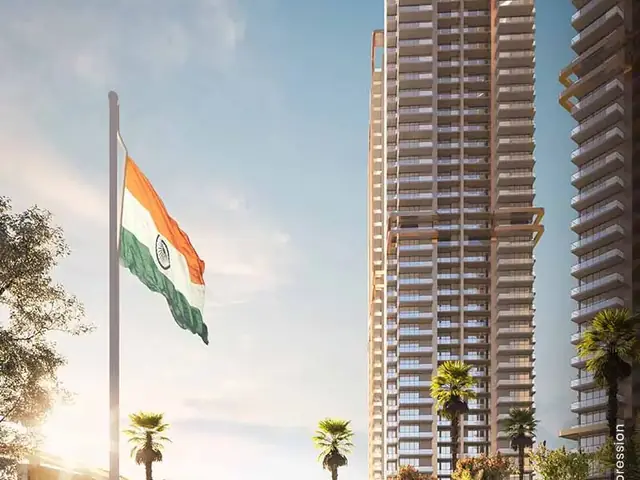 M3M Capital – high-rise tower and entrance plaza (artist's impression)