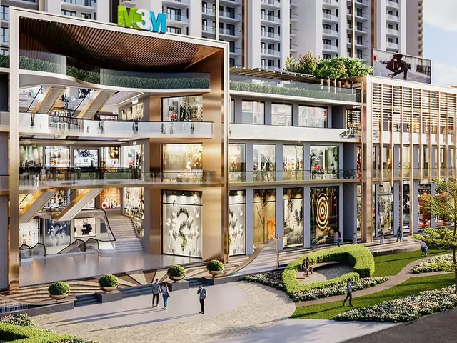 M3M Capital Walk – retail frontage and landscaped forecourt (artist's impression)