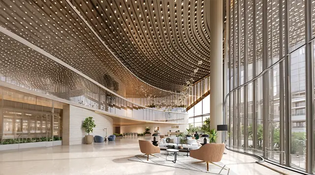 M3M CFC – double-height entrance lobby (artist's impression)