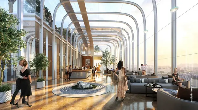 M3M CFC – glazed lounge gallery (artist's impression)