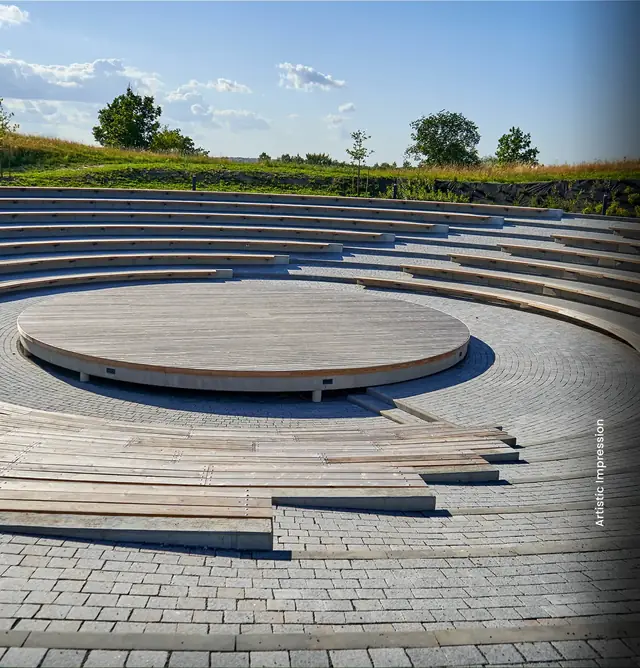 M3M City of Dreams – open-air amphitheatre (artist's impression)
