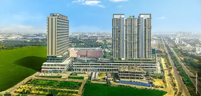 M3M Corner Walk – aerial view of the completed development