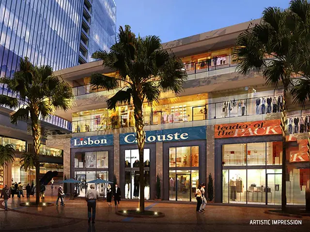 M3M Corner Walk – double-height shopfronts (artist's impression)