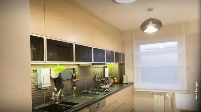 M3M Flora 68 – modular kitchen (actual photograph)