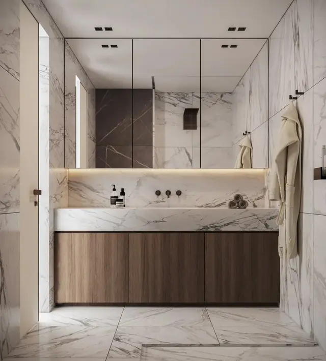 M3M Franck Muller Residences – bathroom: Artistic impression of the Franck Muller branded residences in Dubai, shown for brand reference only – not a depiction of M3M Franck Muller Residences, Gurgaon