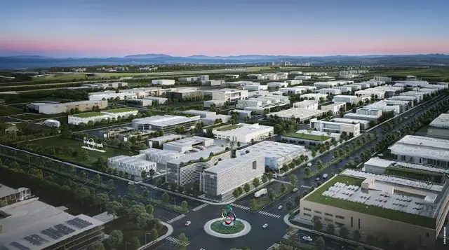 M3M Innovation Park at GIC – aerial view of business and industrial buildings (artist's impression)