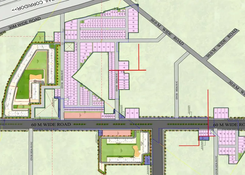 Master Plan floor plan, M3M Gurgaon International City (GIC)