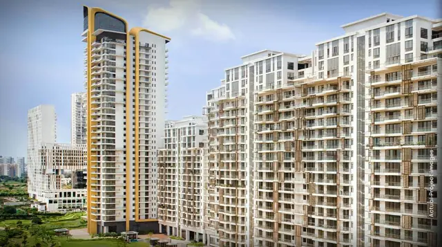 M3M Golf Estate – St. Andrews tower and Fairway residences (actual photograph)