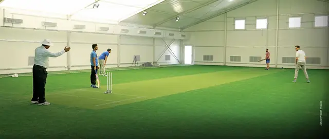 M3M Golf Estate – indoor air-conditioned cricket pitch