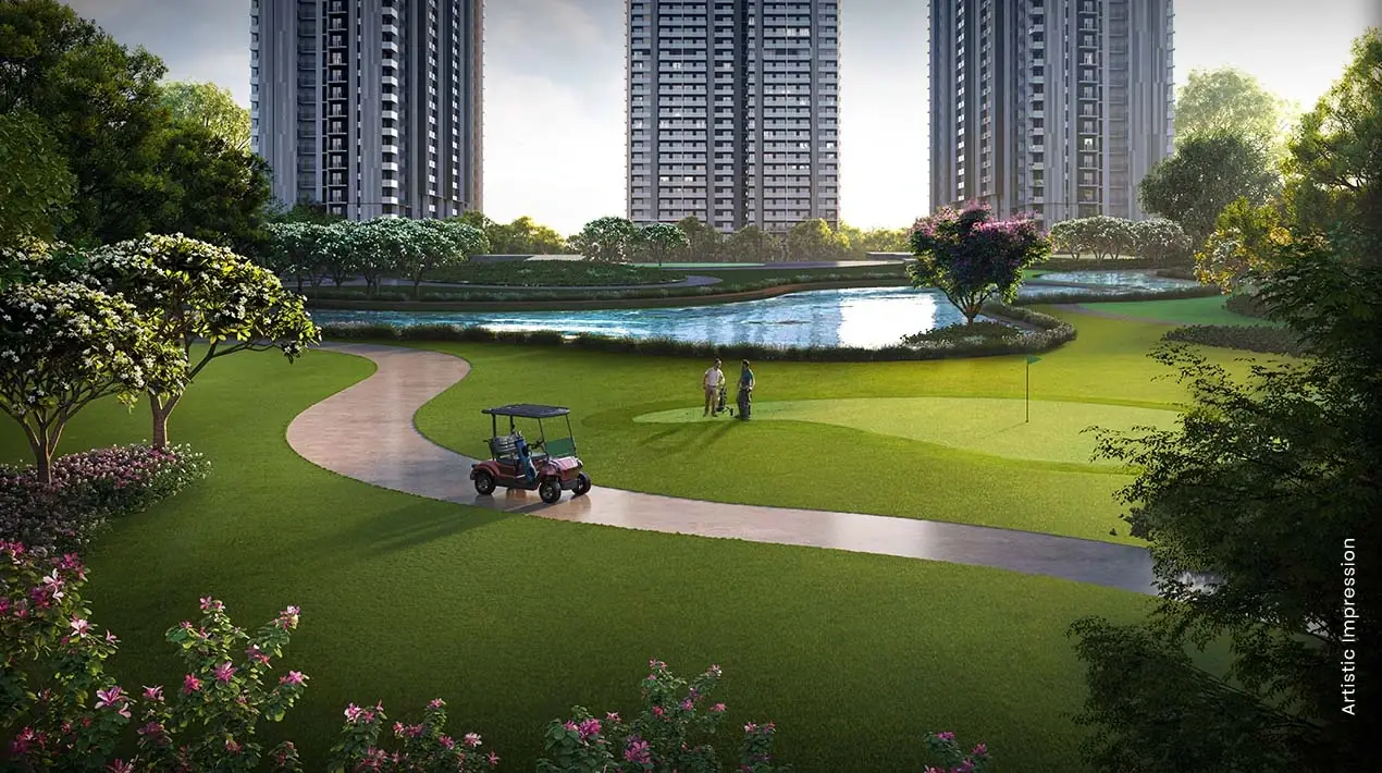 M3M Golf Hills – chip-and-putt golf greens (artist's impression)