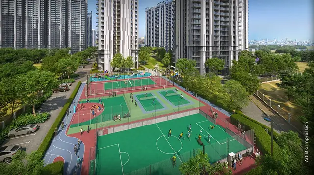M3M Golf Hills – sports arena courts (artist's impression)