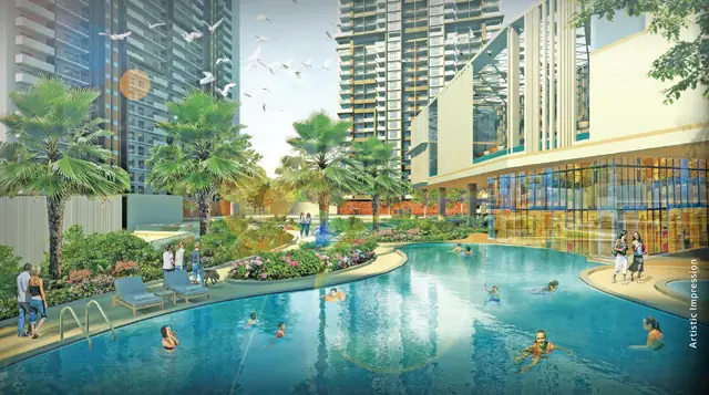 M3M Heights – pool deck (artist's impression)