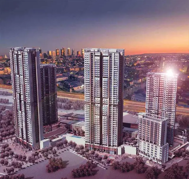 M3M Heights – towers at dusk (artist's impression)