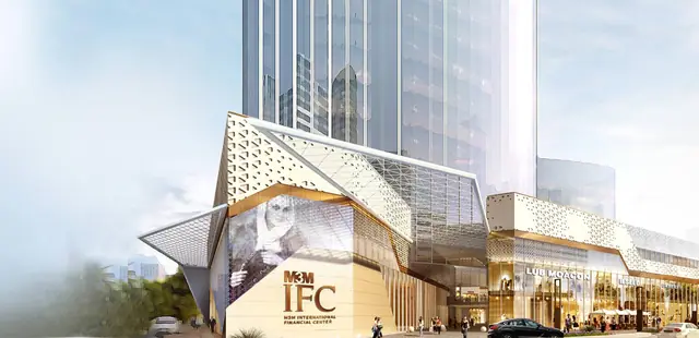 M3M IFC – retail entrance canopy (artist's impression)