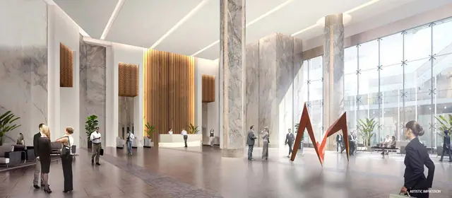 M3M IFC – triple-height office lobby (artist's impression)