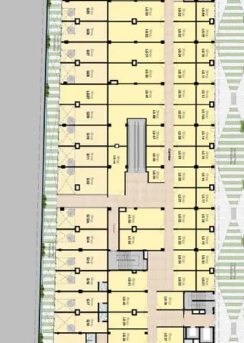 First Floor – retail layout floor plan, M3M Jewel