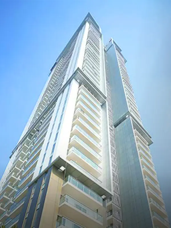 M3M Latitude – completed tower seen from below (actual photograph)
