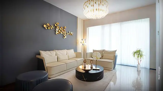 M3M Latitude – living room (actual photograph)