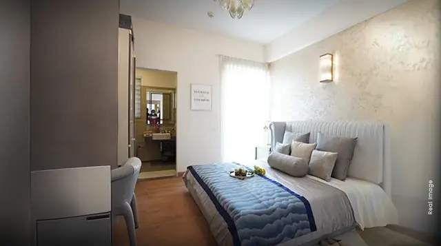 M3M Latitude – bedroom (actual photograph)
