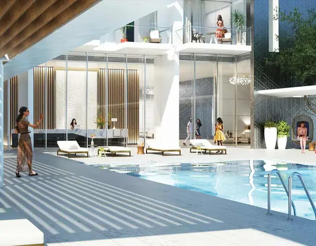 M3M Latitude – pool deck (artist's impression)