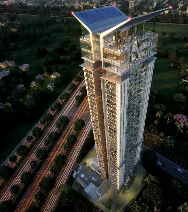 M3M Latitude – single tower beside the arterial road (artist's impression)