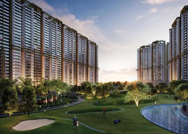 M3M Mansion – golf greens between the towers (artist's impression)