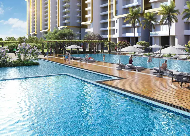 M3M Mansion – swimming pool and sun deck (artist's impression)