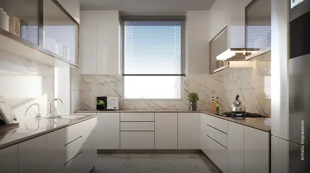 M3M Mansion – modular kitchen (artist's impression)