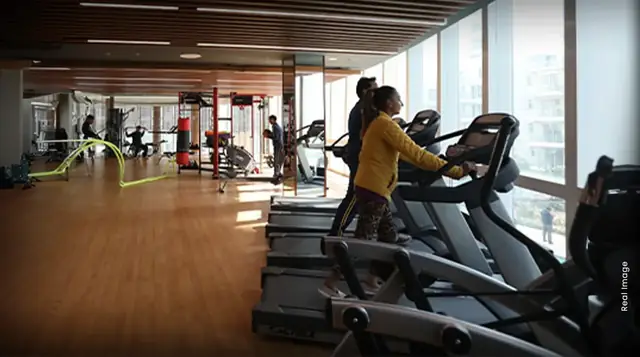 M3M Merlin – fitness centre (real image)