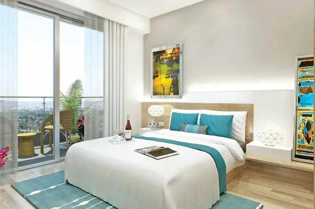 M3M Merlin – bedroom of the sample apartment