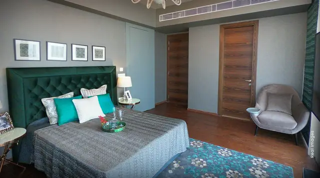 M3M Panorama Suites – bedroom (real image)