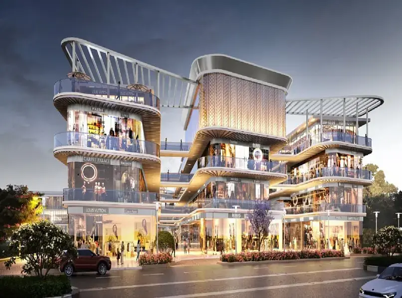 M3M Route65 – terraced facade with dining decks (artist's impression)