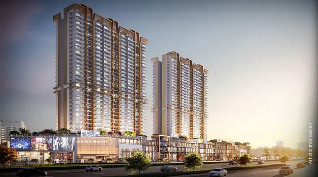 M3M Capital Walk retail and towers at SCDA (artist's impression)