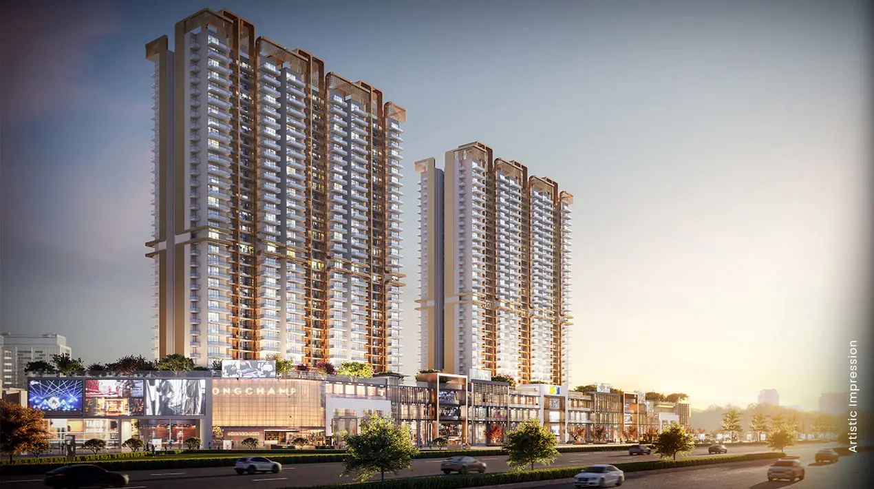 M3M Capital Walk retail and towers at SCDA (artist's impression)