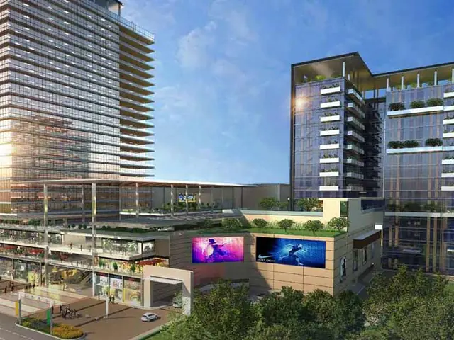 M3M Sky Lofts at M3M Broadway – loft tower with terraced planters (artist's impression)