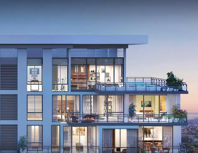 M3M SkySuites – duplex penthouse terraces (artist's impression)
