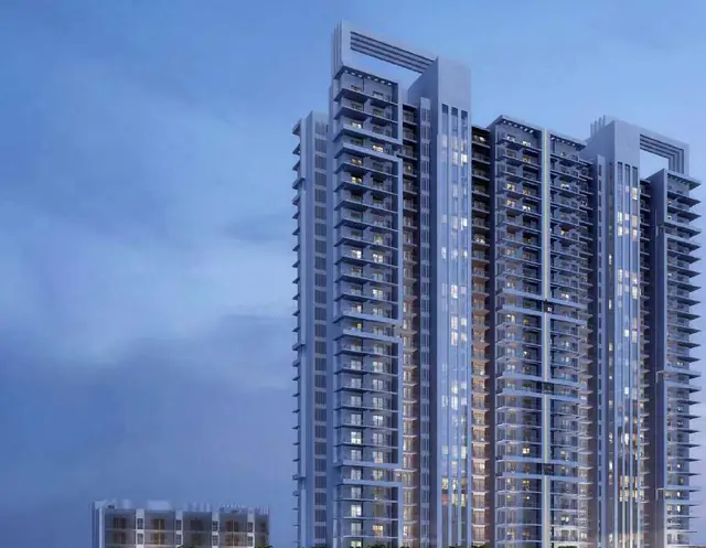 M3M Skywalk – tower at dusk (artist's impression)