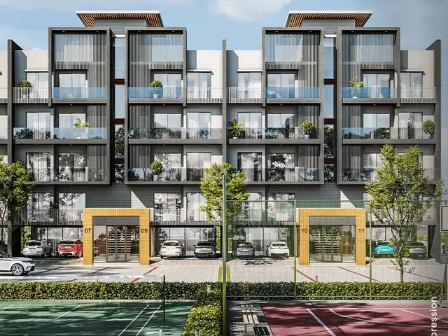 M3M Soulitude – low-rise floors with sports courts in front (artist's impression)